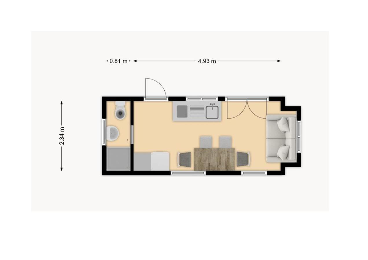 Vakantiepark 'T Urkerbos -Tiny House Exterior foto